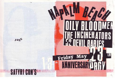 Napalm Beach, Oily Bloodmen, Incinerators, 52 Devil Babies